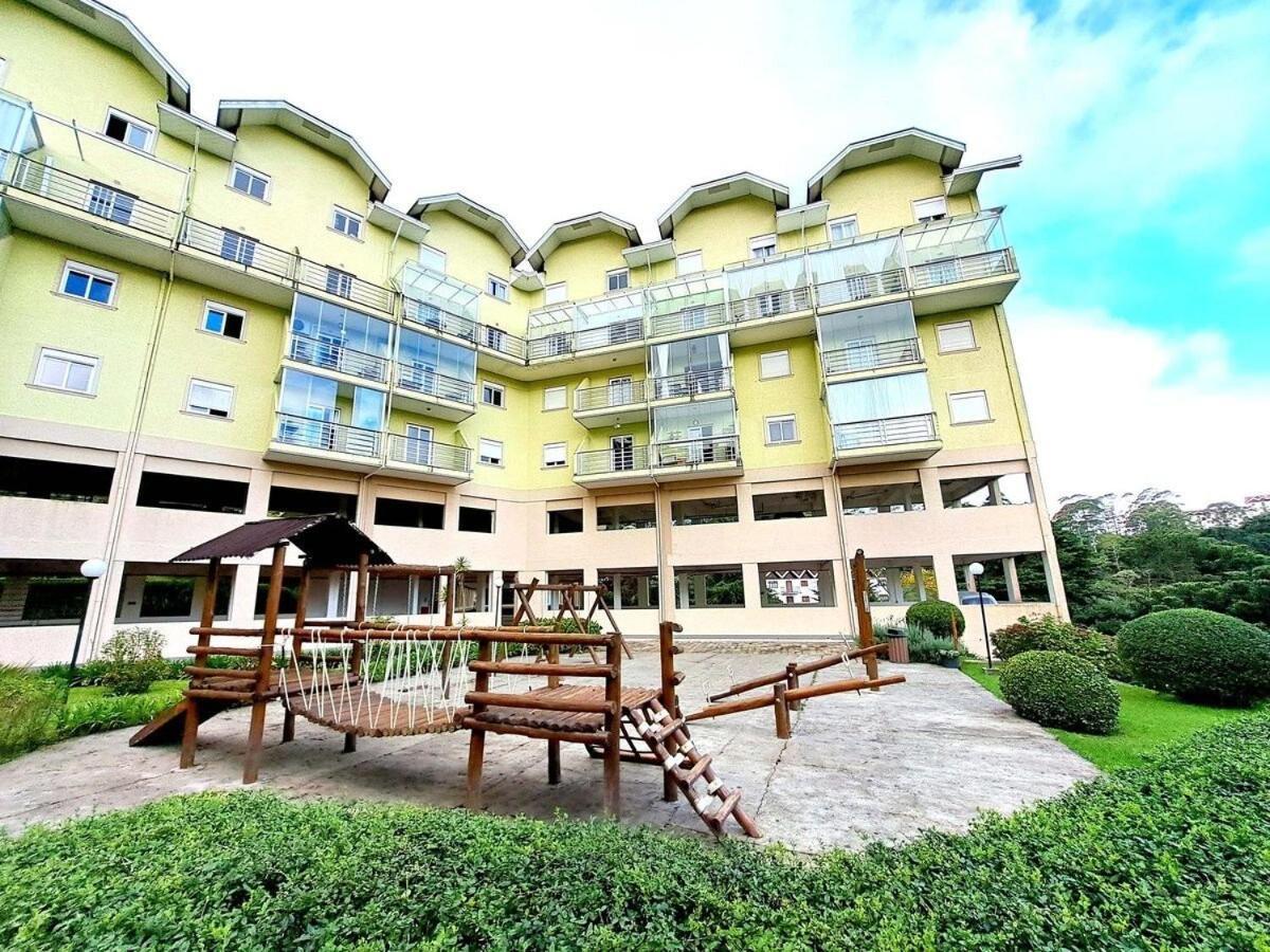 Apartamento Charmoso Com Lareira Campos do Jordão Esterno foto